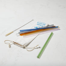 Load image into Gallery viewer, Glass Straws Straight - Colour 8mm x 210mm
