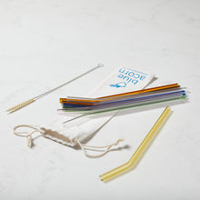 Load image into Gallery viewer, Glass Straws Bent - Colour 8mm x 210mm
