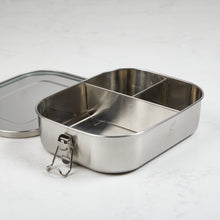Load image into Gallery viewer, Bento Lunch Box- Stainless Steel - 1400mL -3 compartments
