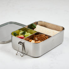 Load image into Gallery viewer, Bento Lunch Box - Stainless Steel, 1200ml - 3 compartments