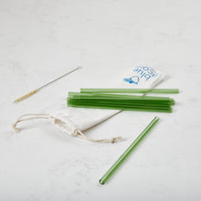 Load image into Gallery viewer, Glass Straws Straight - Colour 8mm x 180mm