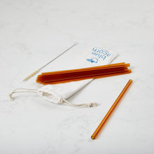 Load image into Gallery viewer, Glass Straws Straight - Colour 8mm x 210mm