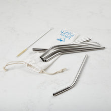 Load image into Gallery viewer, Stainless Steel Straws Bent, Set of 8