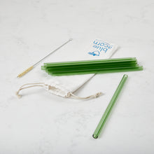 Load image into Gallery viewer, Glass Straws Straight - Colour 10mm x 210mm