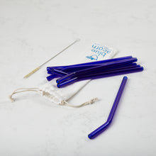 Load image into Gallery viewer, Glass Straws Bent - Colour 10mm x 210mm