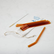 Load image into Gallery viewer, Glass Straws Bent - Colour 10mm x 210mm