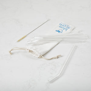 Glass Straws Bent - Clear 10mm x 210mm