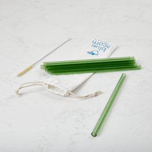 Glass Straws Straight - Colour 10mm x 210mm