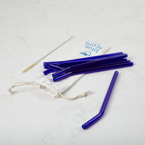 Glass Straws Bent - Colour 10mm x 210mm
