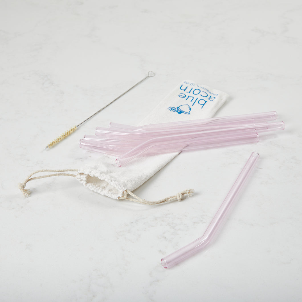 Glass Straws Bent - Colour 10mm x 210mm