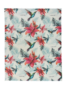 Lilybee Beeswax Wrap Single Medium, Rainforest Hummingbird